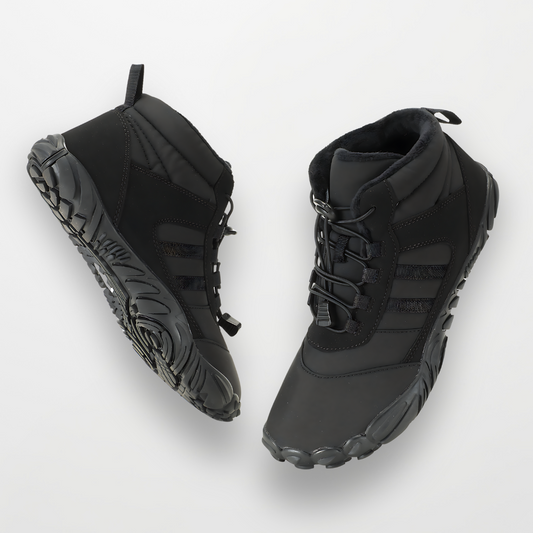 Women's insulated flexible barefoot winter boots