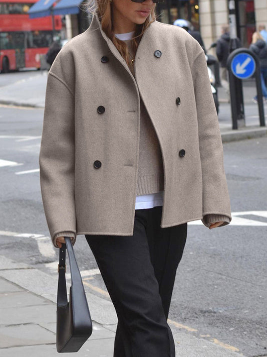 Oversized Jacket | Button-Front Casual Linen Jacket