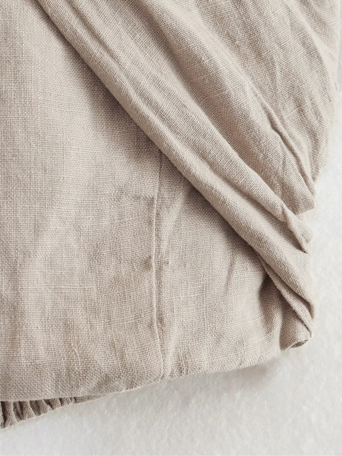 Women's Tank Top | Linen-Blend Halter Crop Top