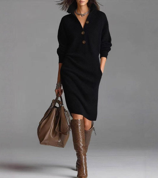 Knit Dress | Slim-Fit Soft Knit Dress