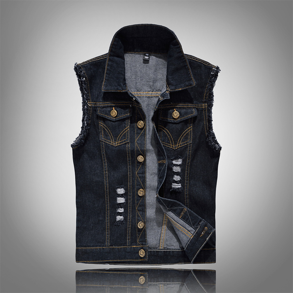 Denim Vest | Sleeveless Trucker Gilet