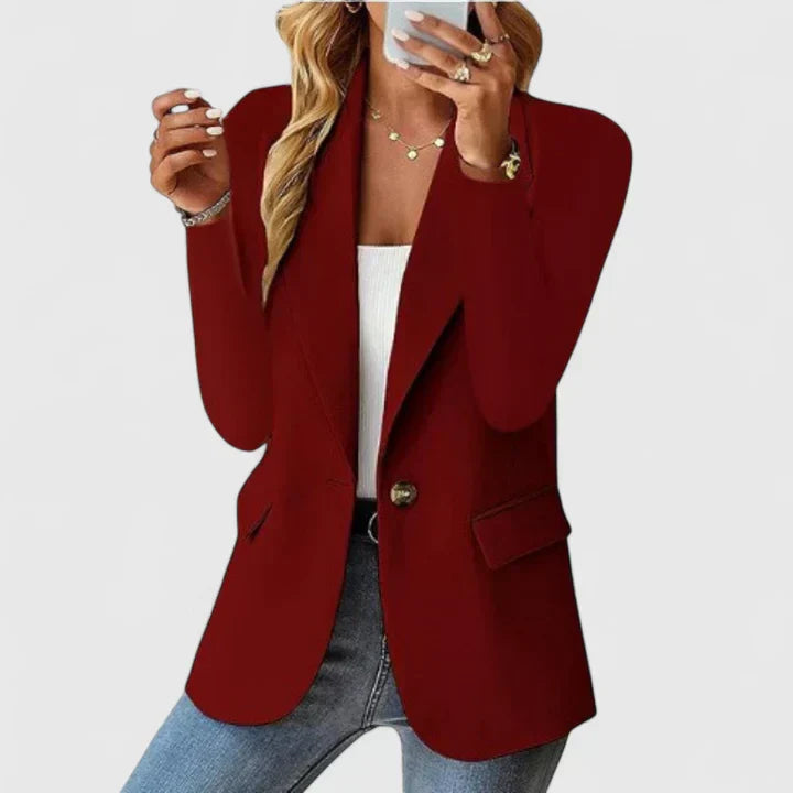 Blazer | Lapel Single-Button Tailored Blazer
