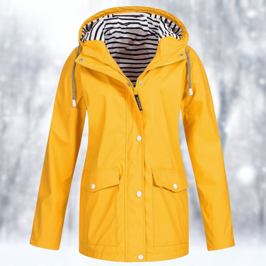 Women's hooded windproof water-resistant outdoor jacket
