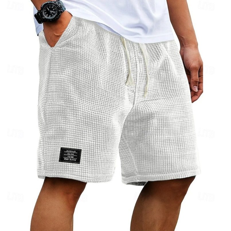 Shorts | Waffle-Knit Casual Summer Shorts