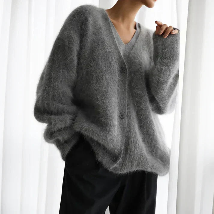 Relaxed Cashmere-Blend Cardigan