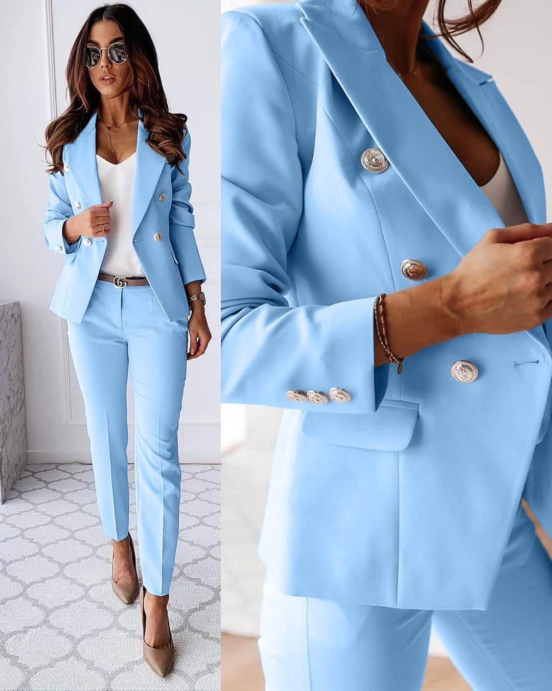 Suit Set | Tailored Blazer & Trousers Two-Piece