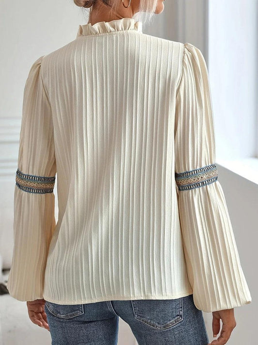 Women's Blouse | Vintage-Chic Cotton Top