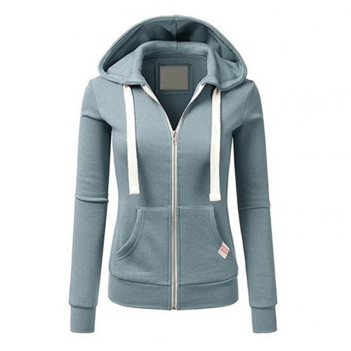 Zip Up Hoodie | Slim Fit Drawstring Hooded Jacket