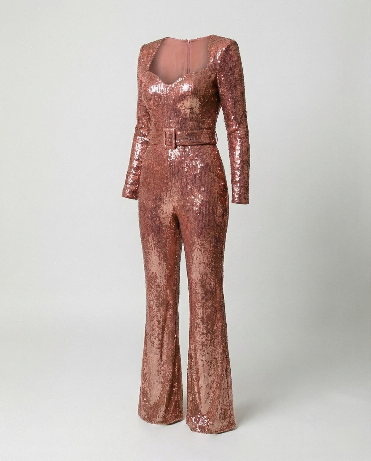 Women's Jumpsuit | Sequin Long-Sleeve Jumpsuit