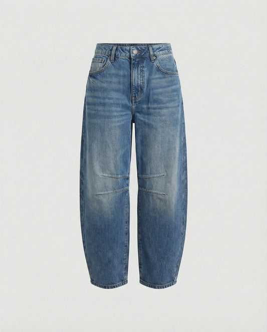 Barrel Jeans | Mid-Rise Relaxed Denim