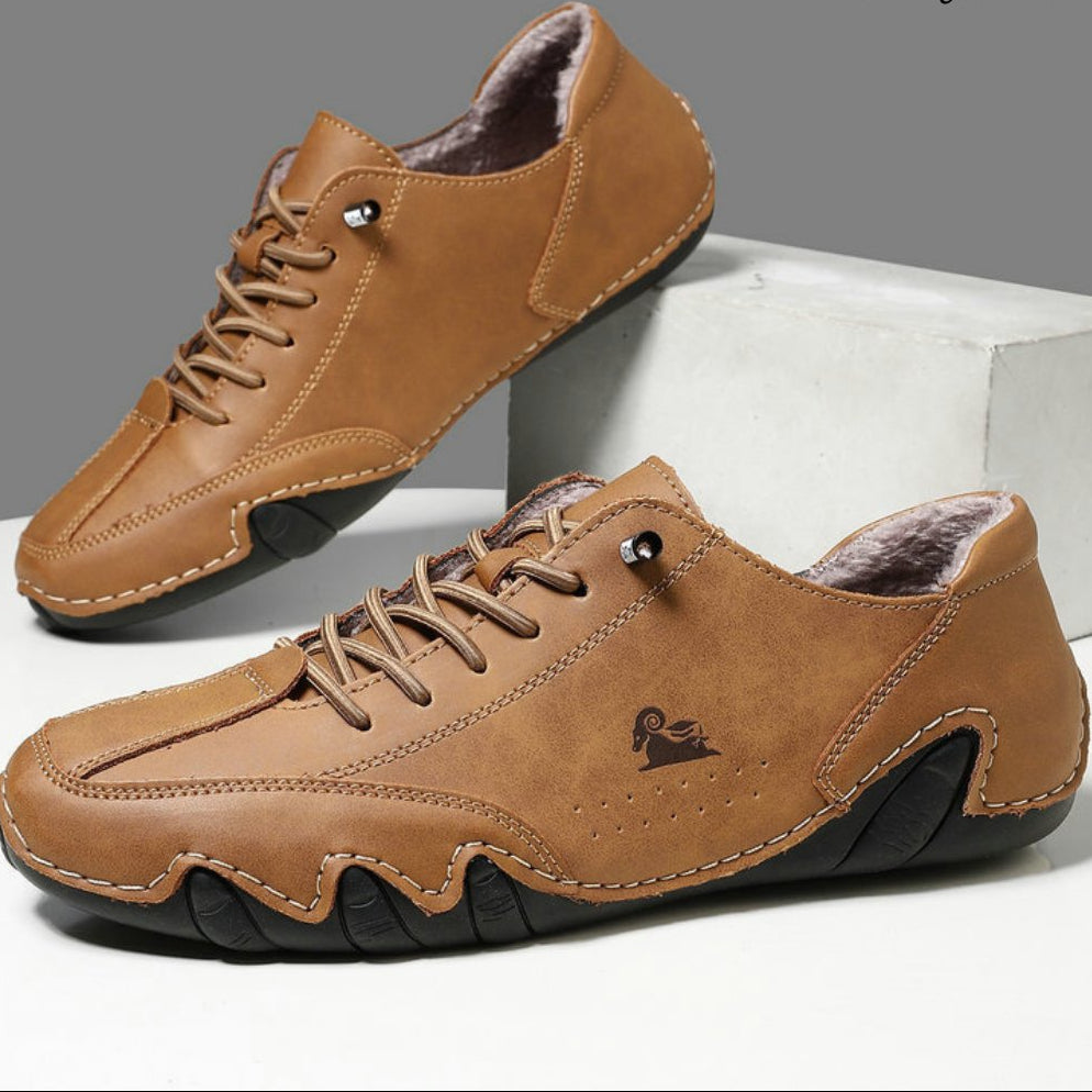 Barefoot Shoes | Water-Resistant Lined Leather Shoes