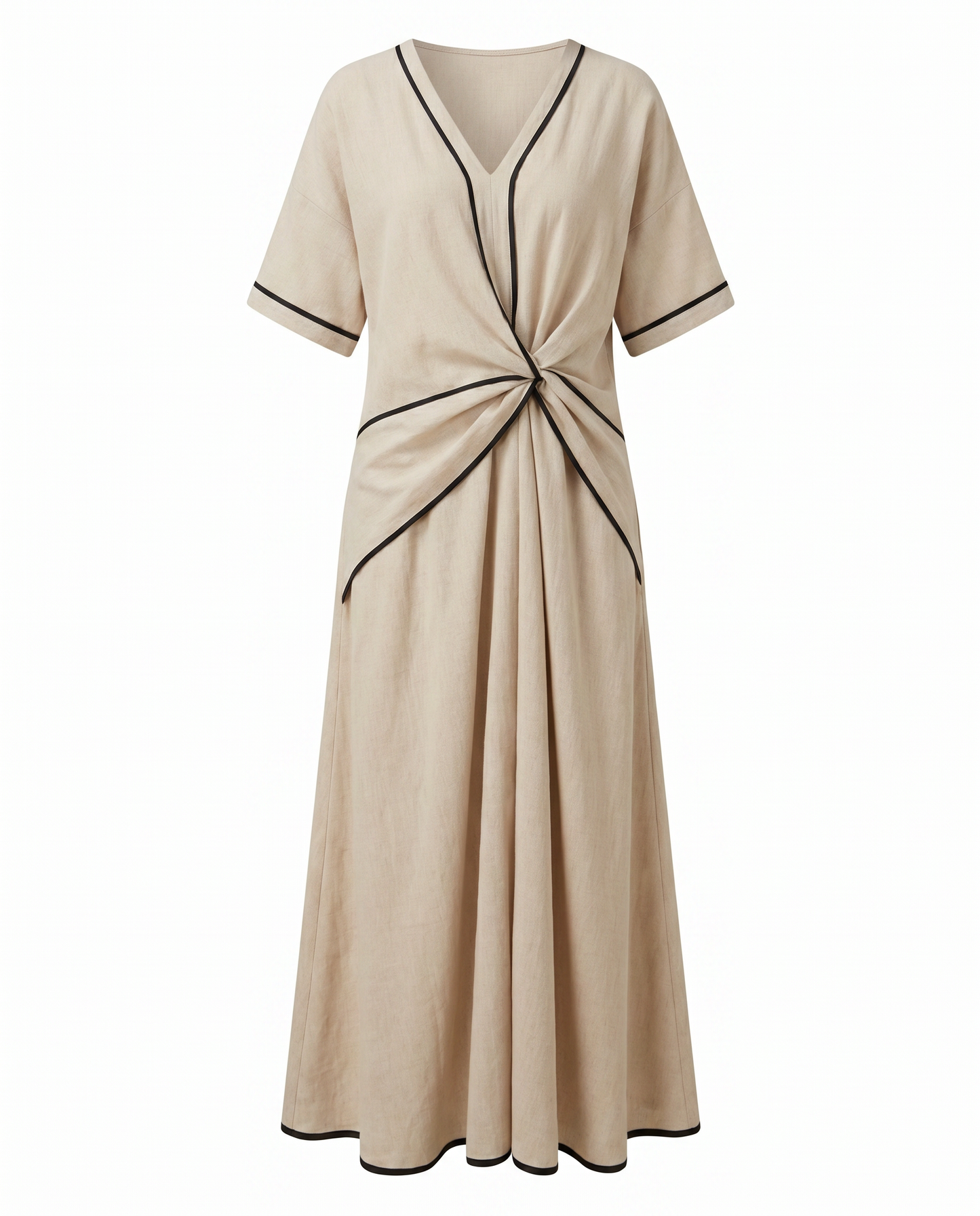 Summer Maxi Dress | Twist-Front V-Neck Dress
