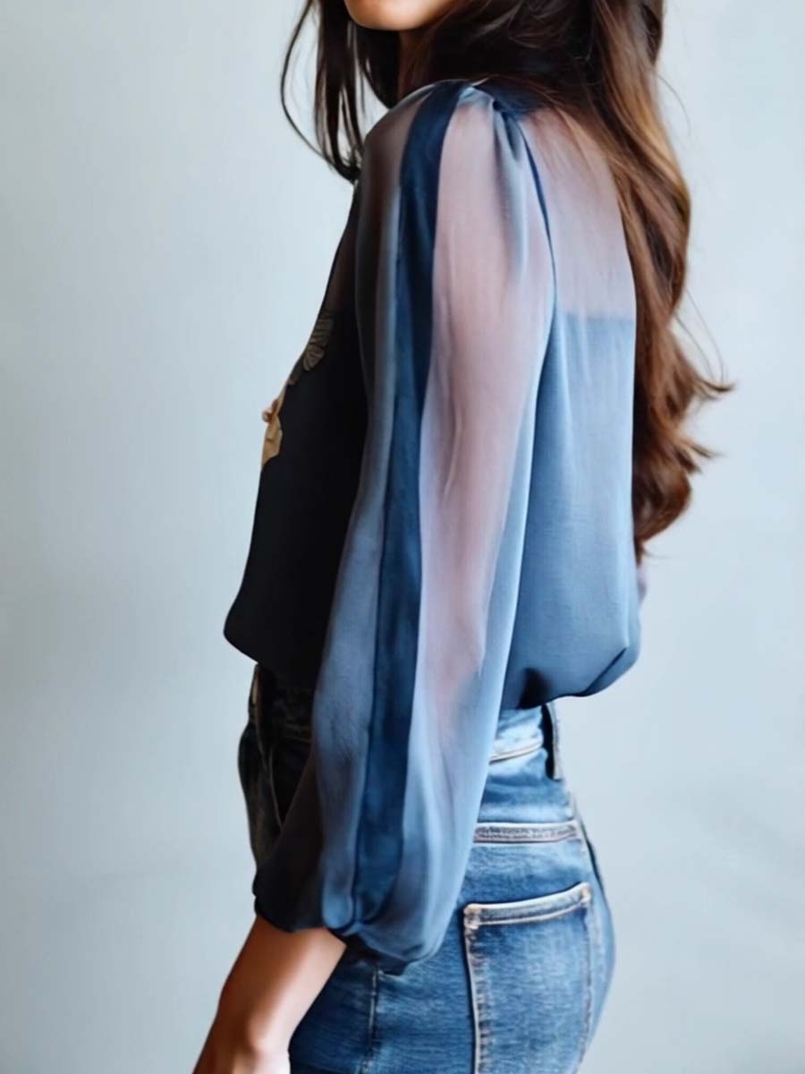 Women's Blouse | Floral Boho Print Blouse