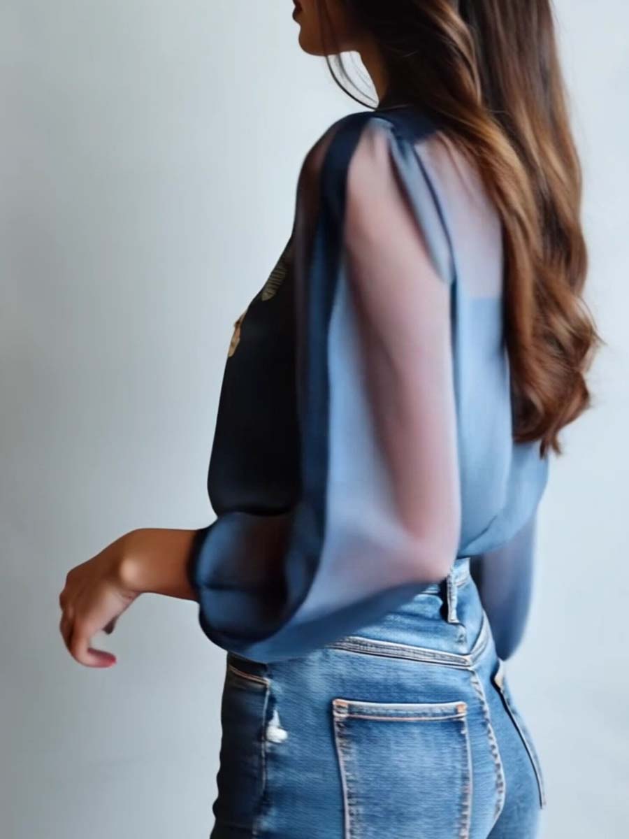 Women's Blouse | Floral Boho Print Blouse