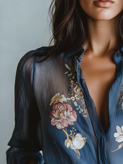 Women's Blouse | Floral Boho Print Blouse