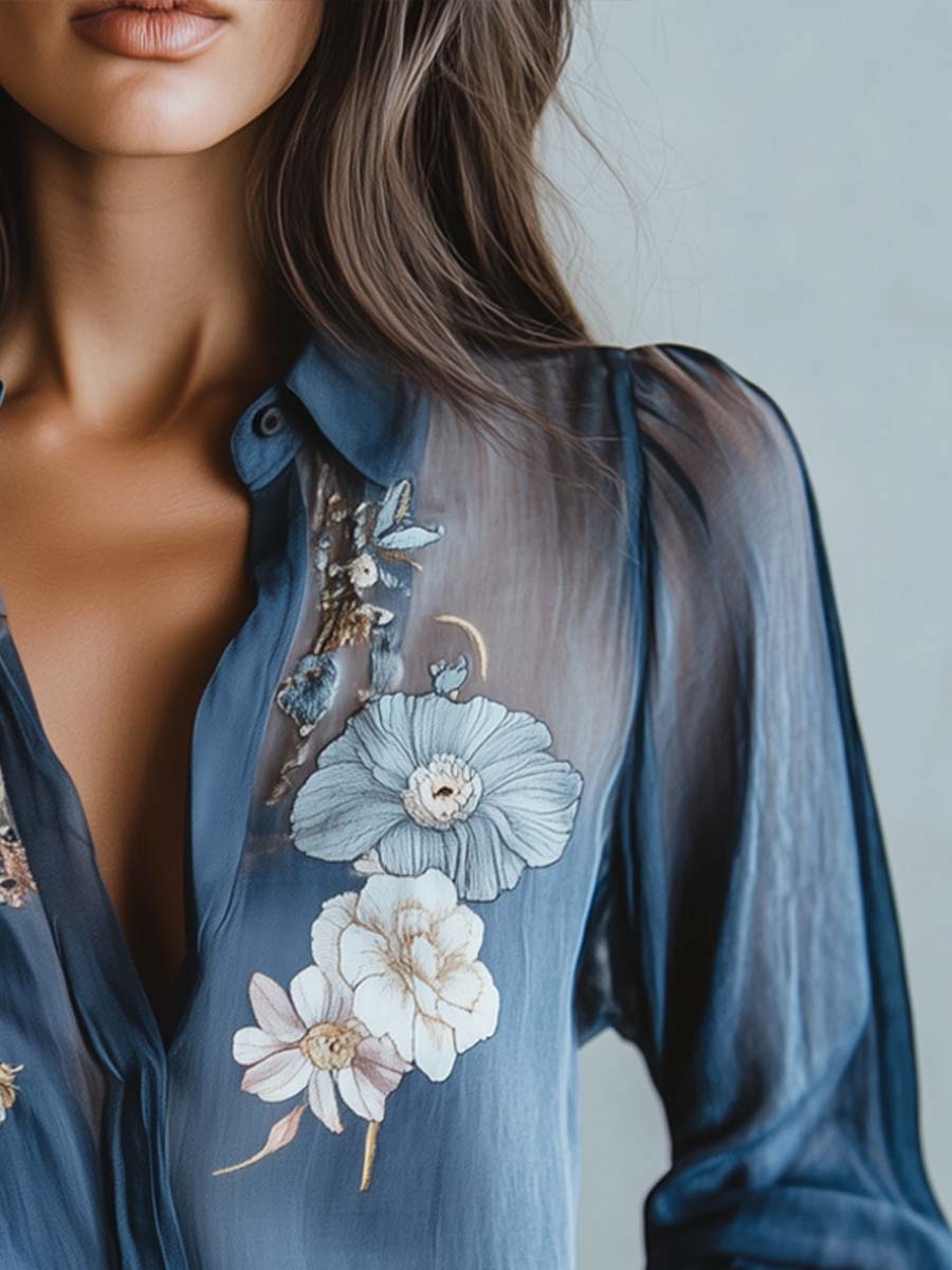 Women's Blouse | Floral Boho Print Blouse