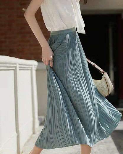 Women's Skirt | Pleated Midi Skirt