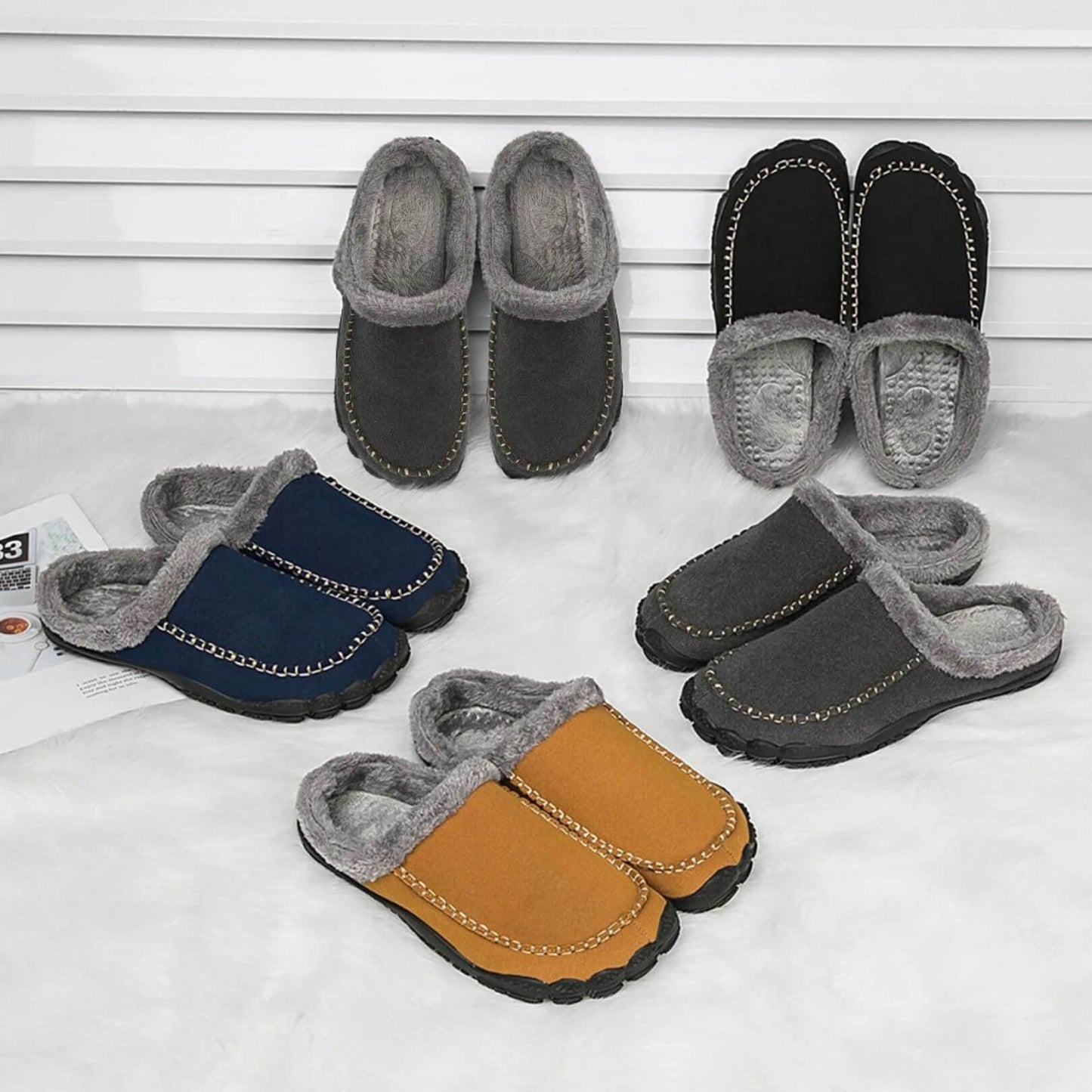 Barefoot Slippers | Fleece-Lined Cosy House Shoes