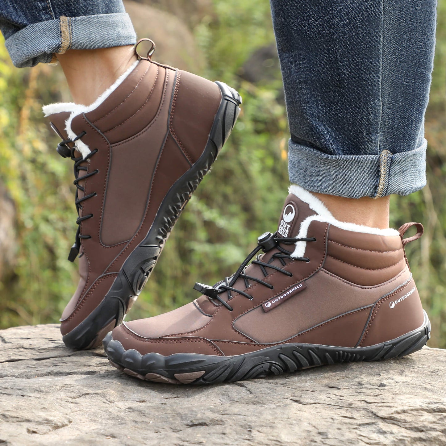 Barefoot Winter Boots | Warm Lace-Up Winter Boots