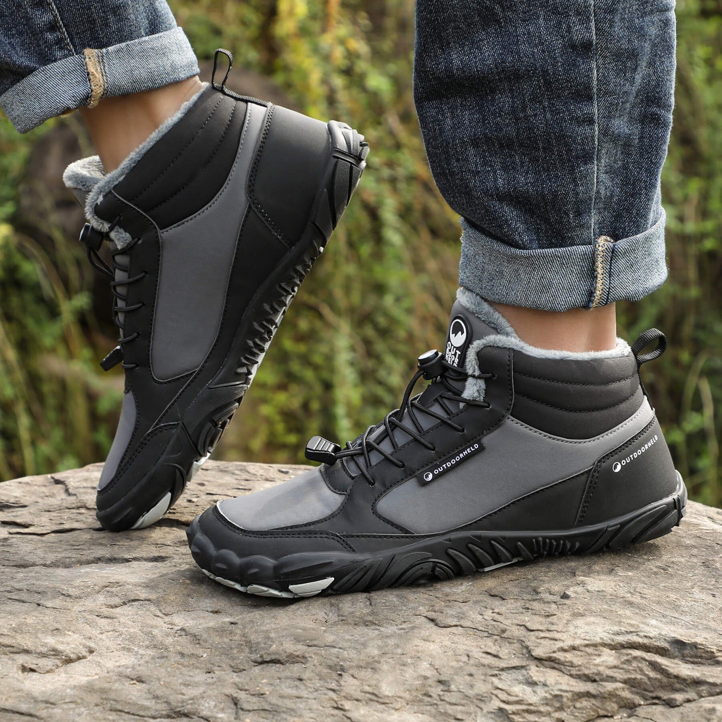 Barefoot Winter Boots | Warm Lace-Up Winter Boots