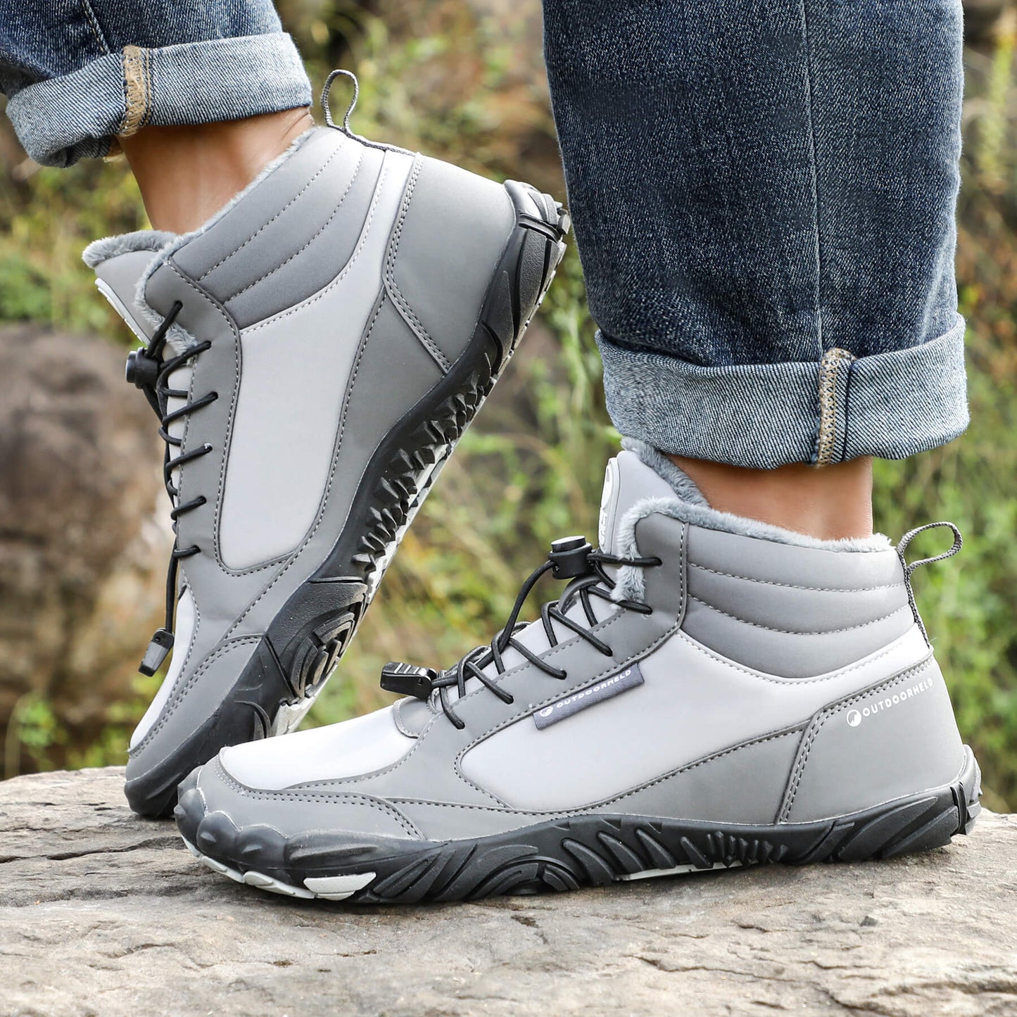 Barefoot Winter Boots | Warm Lace-Up Winter Boots