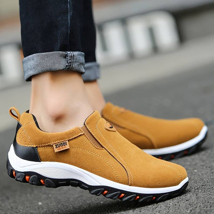 Men's orthopedic fur-lined leather winter boots