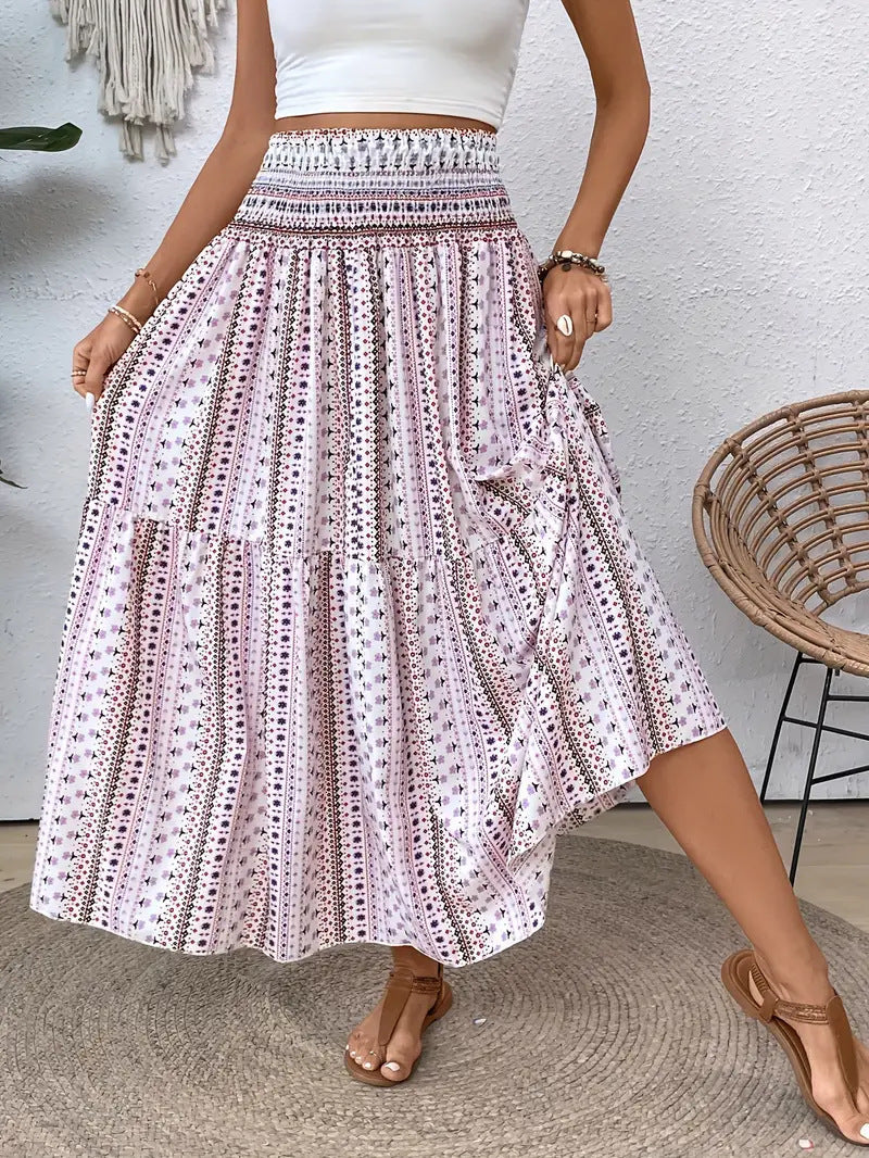 Women's Skirt | Floral Chiffon Circle Skirt