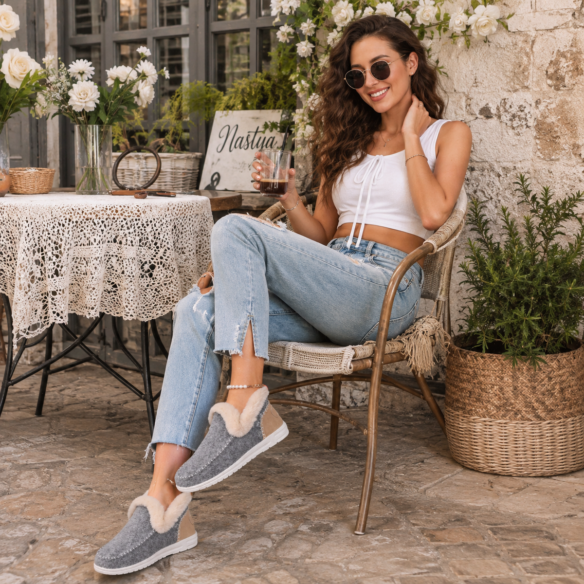 Slippers | Orthopedic Fleece-Lined House Slippers