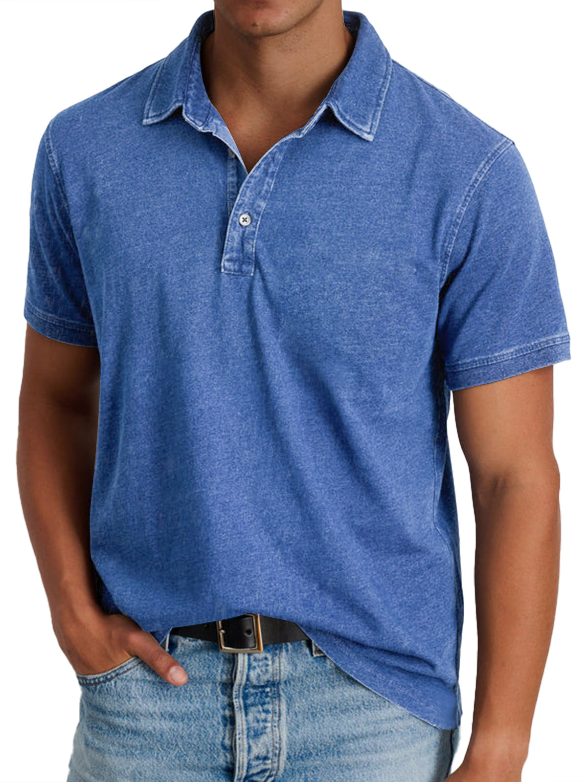 Men's classic cotton piqué polo shirt