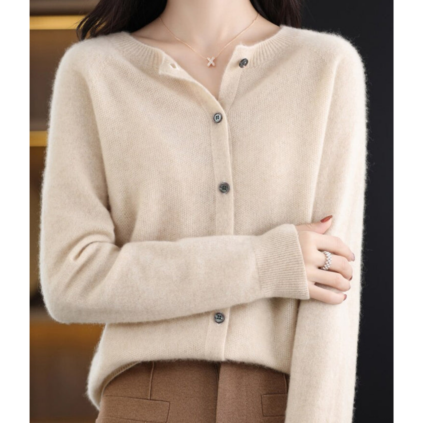 Cashmere Cardigan | Soft Knit Button Cardigan