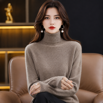 Roll-Neck Cashmere-Blend Jumper