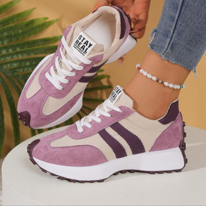 Orthopedic Platform Sneakers | Retro Chunky Lace-Up Trainers