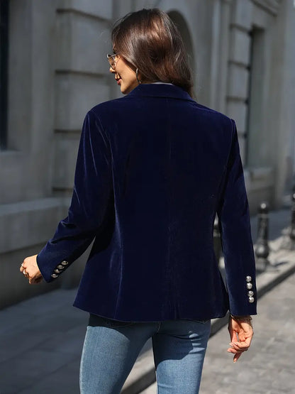 Blazer | Notched Lapel Single-Button Blazer