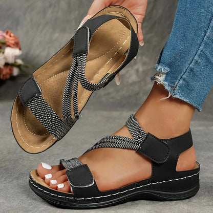 Women's Comfort Sandals | Adjustable Strap Cushioned Sandals