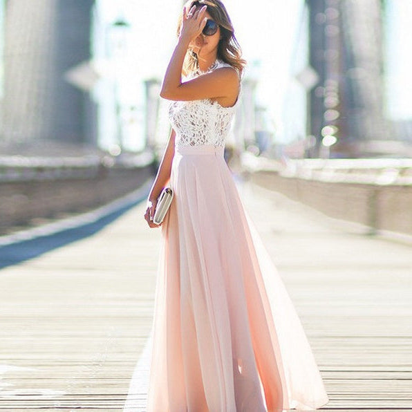 Women's Dress | Floral Lace Maxi Dress