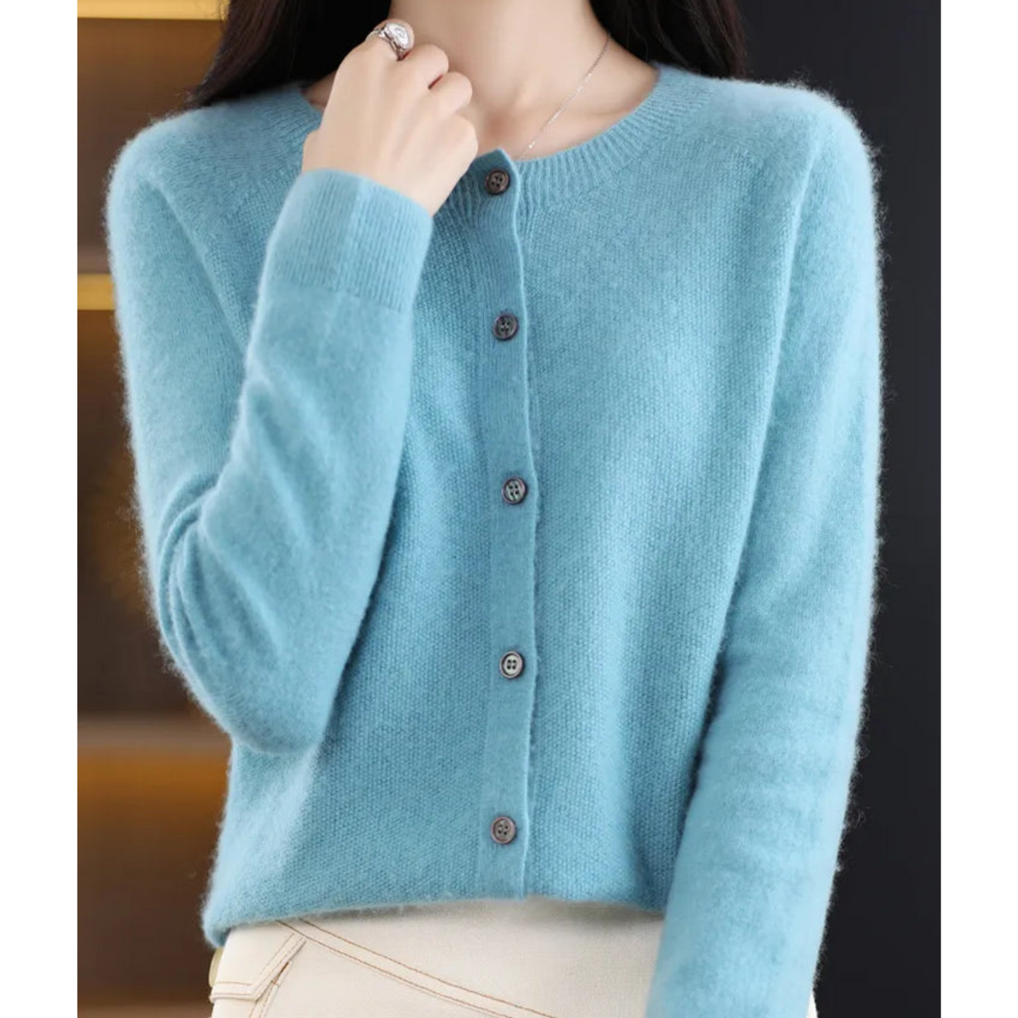 Cashmere Cardigan | Soft Knit Button Cardigan