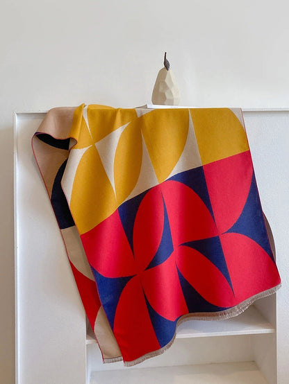 Reversible Cashmere Scarf | Soft Warm Wrap