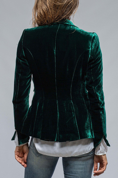 Linen Slim Fit Blazer | Single Button Classic Jacket