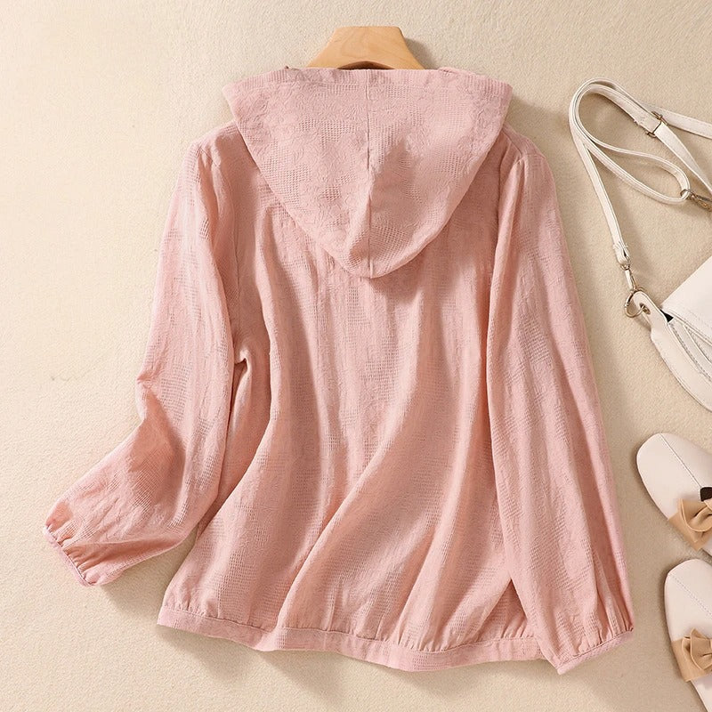 Relaxed Hooded Shirt | Lightweight Layering Top