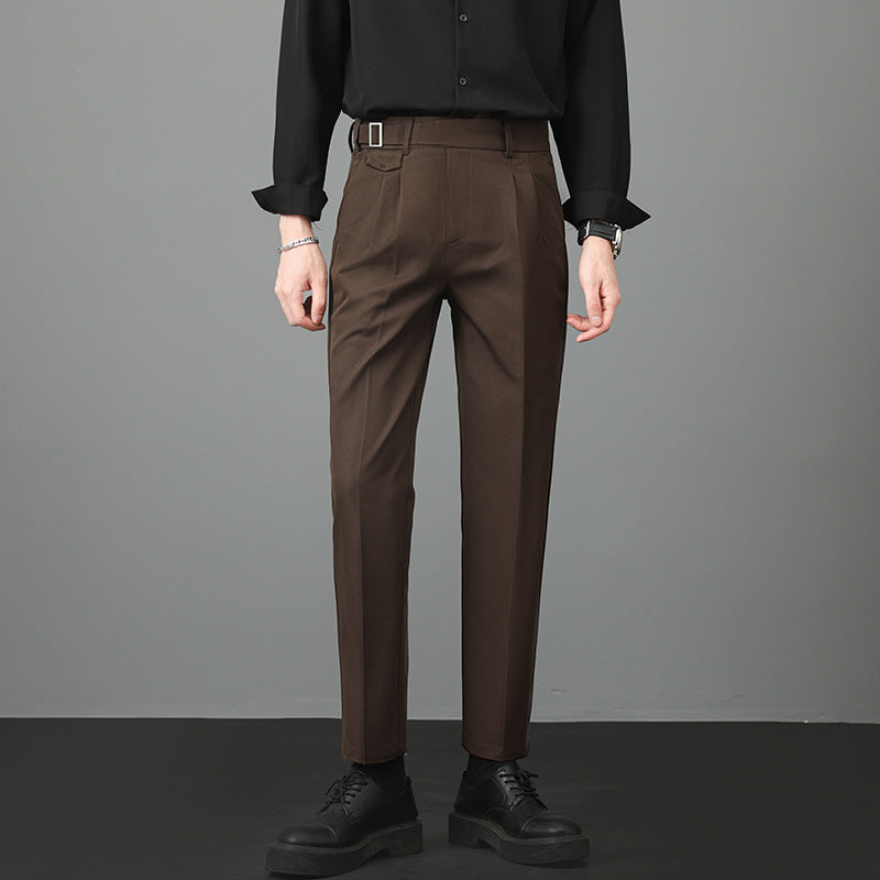 Men's Trousers | Slim-Fit Straight-Leg Trousers