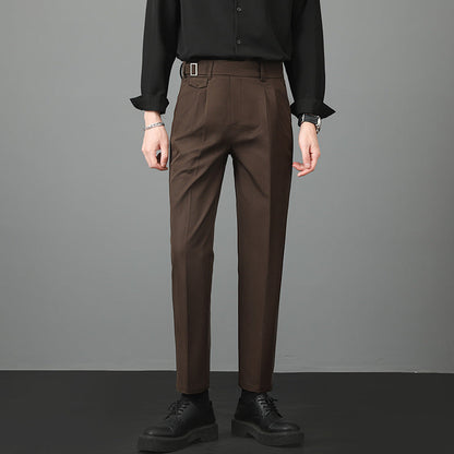 Men's Trousers | Slim-Fit Straight-Leg Trousers