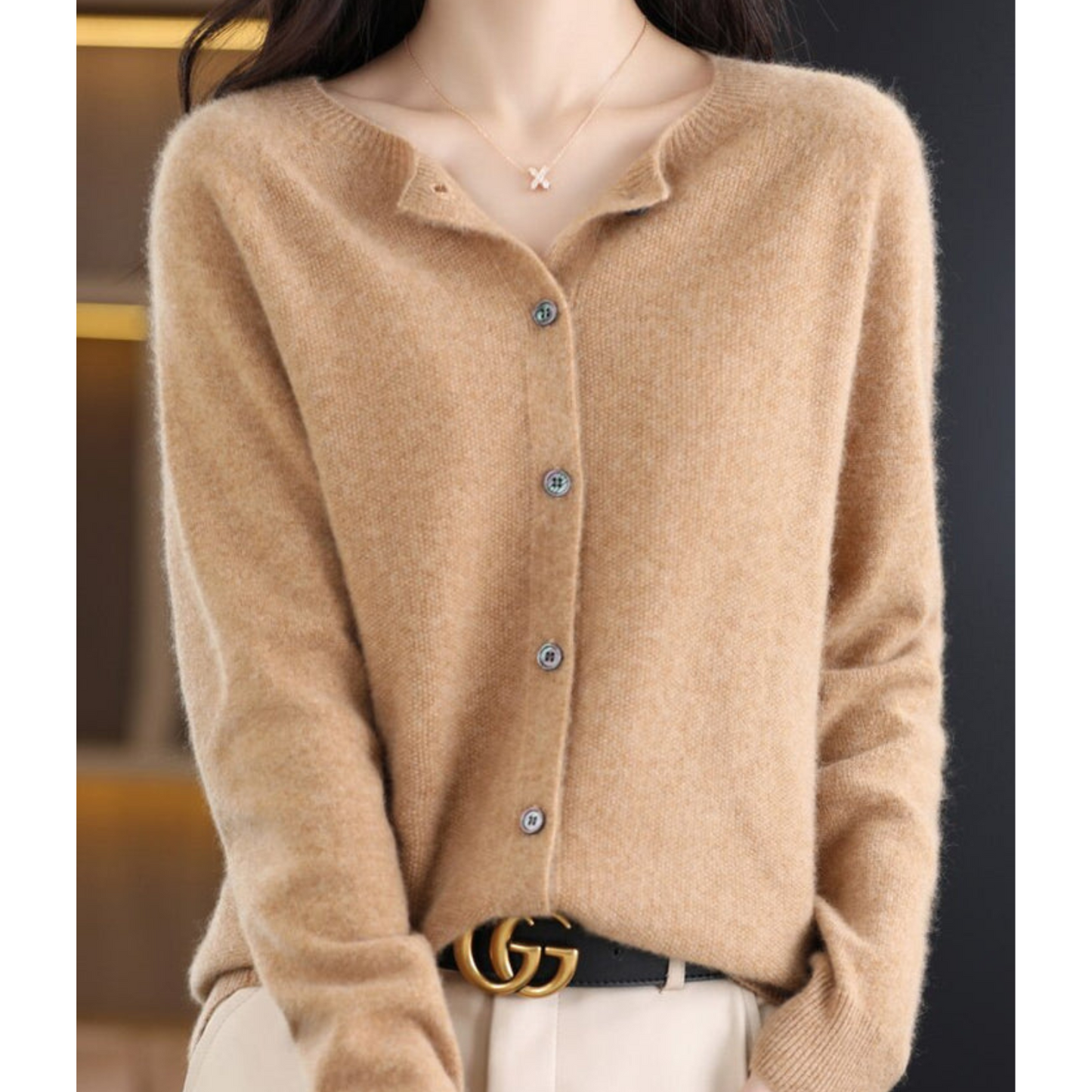 Cashmere Cardigan | Soft Knit Button Cardigan