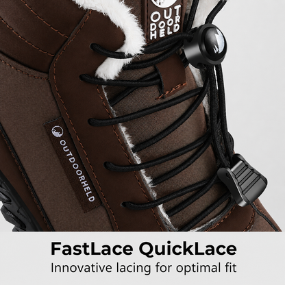 Barefoot Winter Boots | Warm Lace-Up Winter Boots