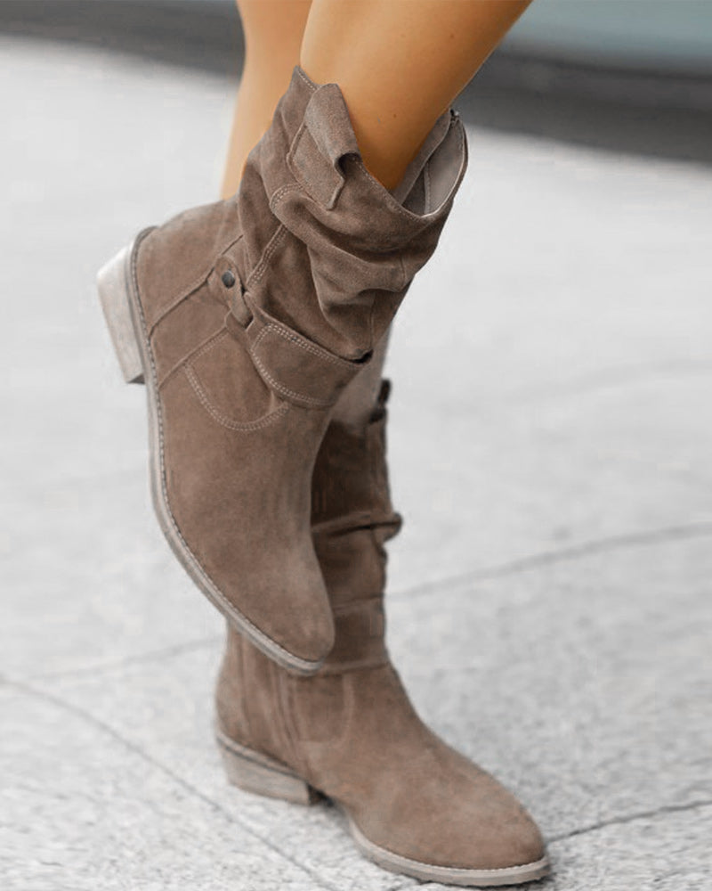 Ankle Boots | Orthopedic Suede Low-Heel Boots