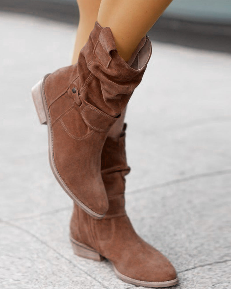 Ankle Boots | Orthopedic Suede Low-Heel Boots