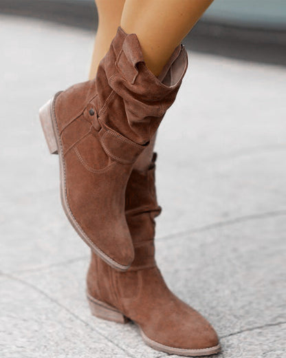 Ankle Boots | Orthopedic Suede Low-Heel Boots