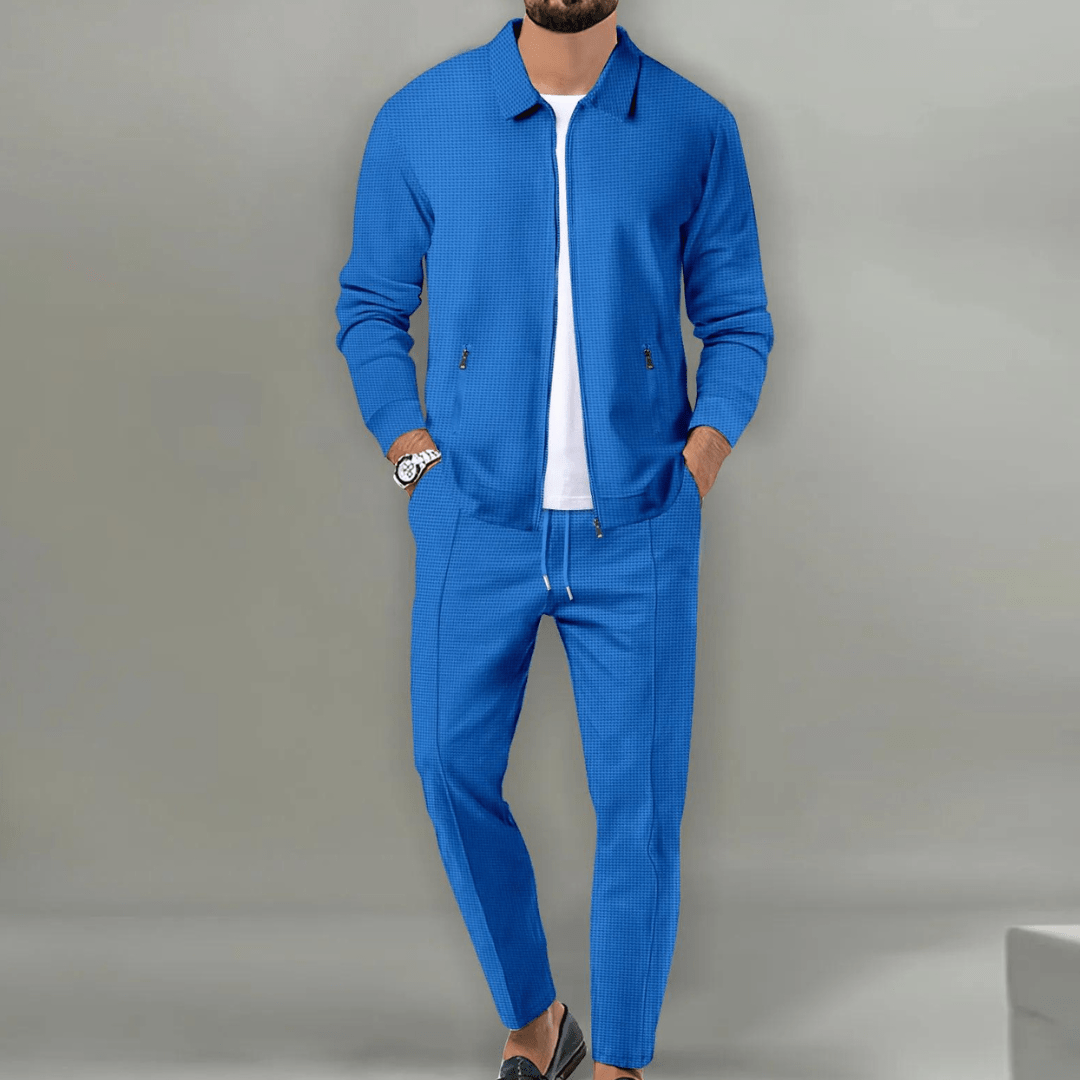 Men's Co-ord Set | Long-Sleeve Cotton Top & Trousers