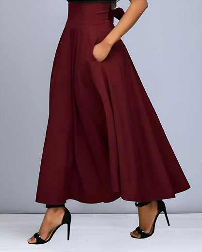 Women's Skirt | High-Waisted Midi Skirt