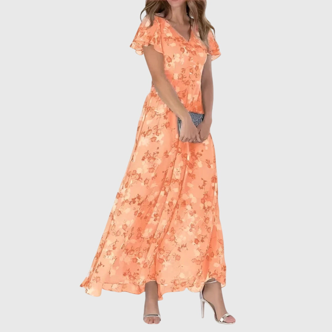 Figure-flattering ruched dress