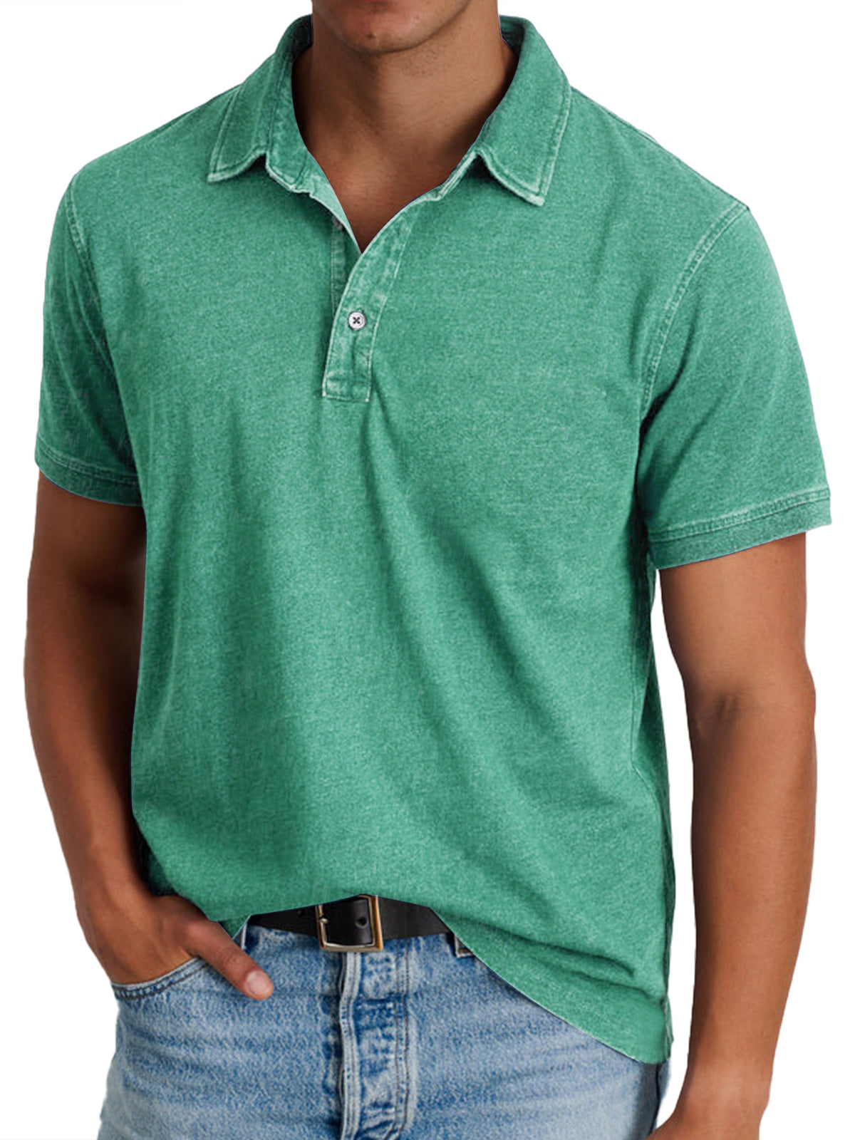 Classic Collared Cotton Polo Shirt
